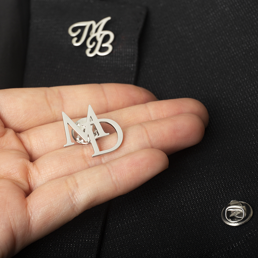 Tangula Custom Initials Brooch - Embroidery Names ulasan dan harga