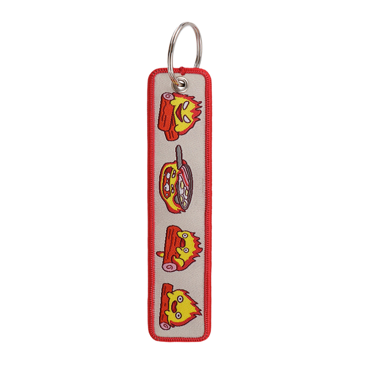 Anime Fire Embroidery Key Fobs - Embroidery Gift ulasan dan harga