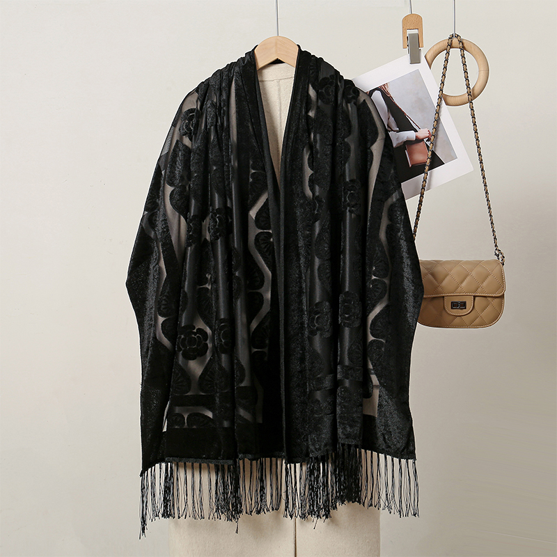 2024 Luxury Silk Embroidery Fl - Embroidery Shawl ulasan dan harga