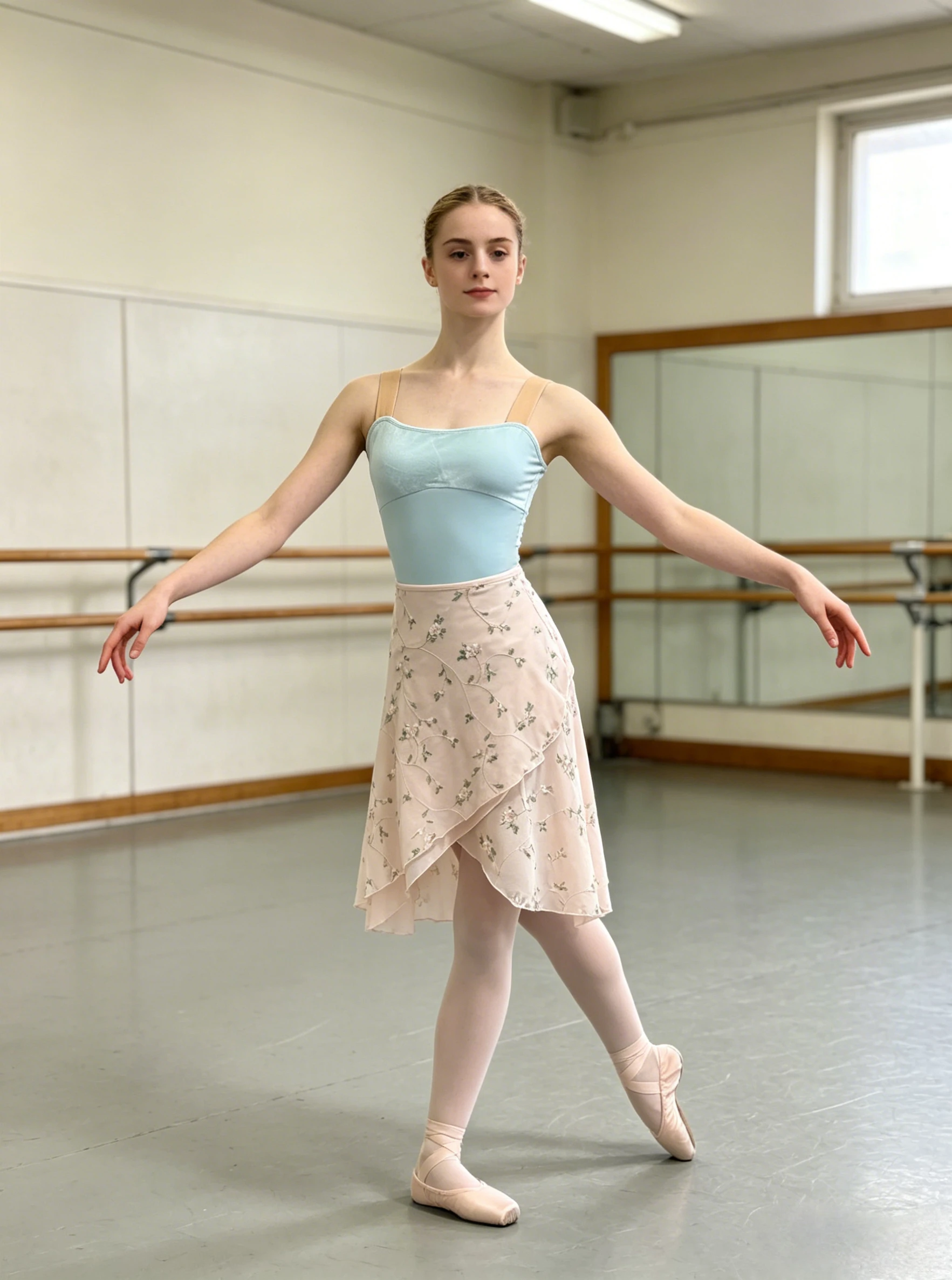 Ballet Dance Skirt Women High  - Embroidery Apron ulasan dan harga