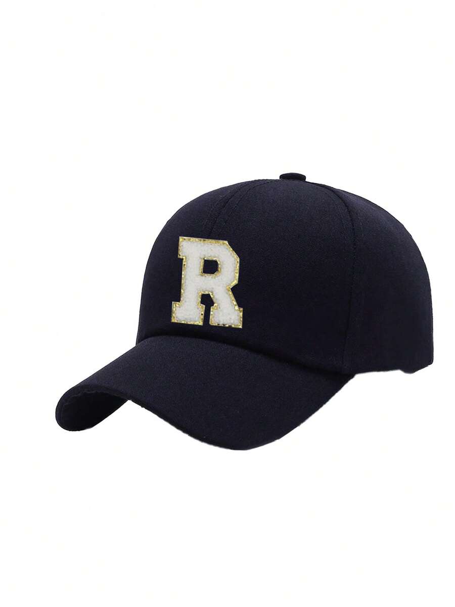Adult Blue Baseball Cap With W - Embroidery Cap ulasan dan harga