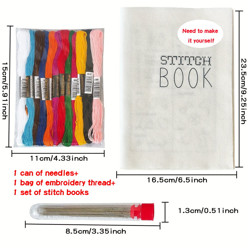 Sewing exercise book, embroide - Embroidery Guide Book ulasan dan harga