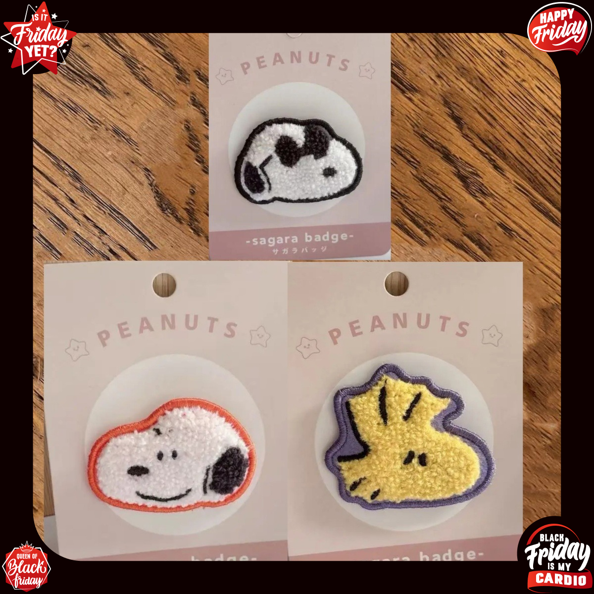 Cute Snoopy Cartoon Embroidery - Embroidery Cloth ulasan dan harga