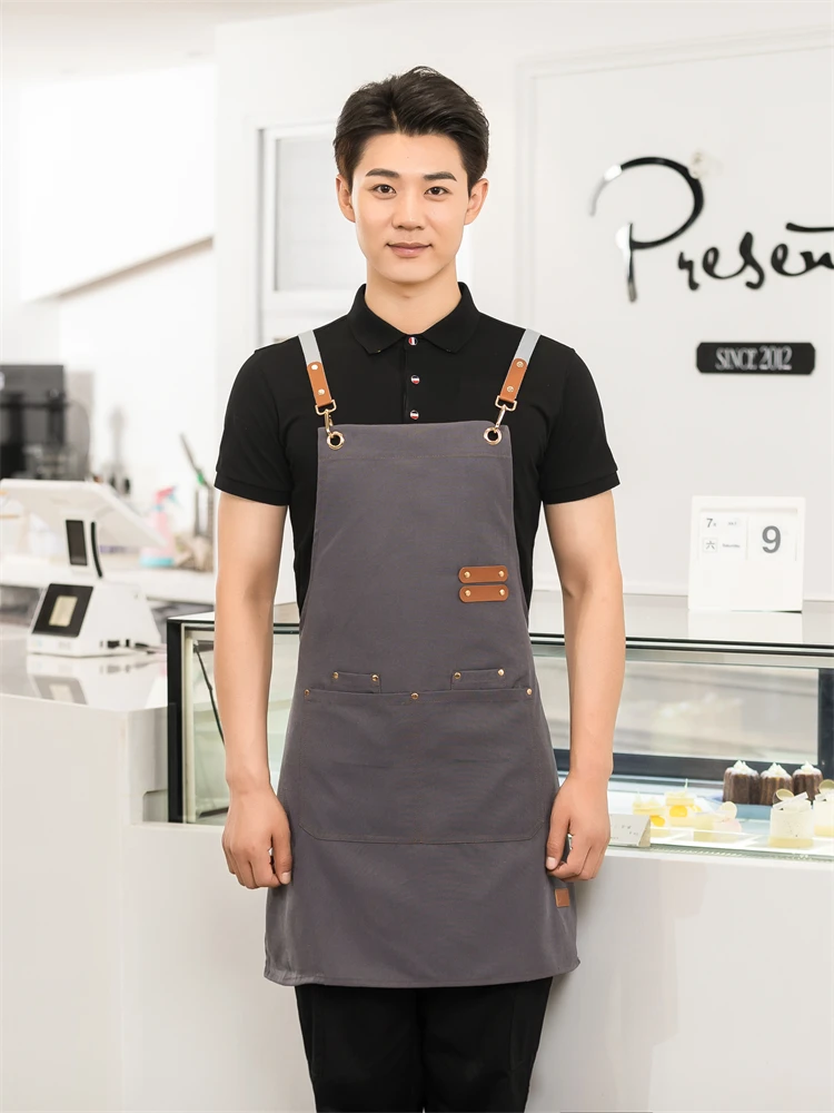 Professional Men Women Work Ap - Embroidery Apron ulasan dan harga