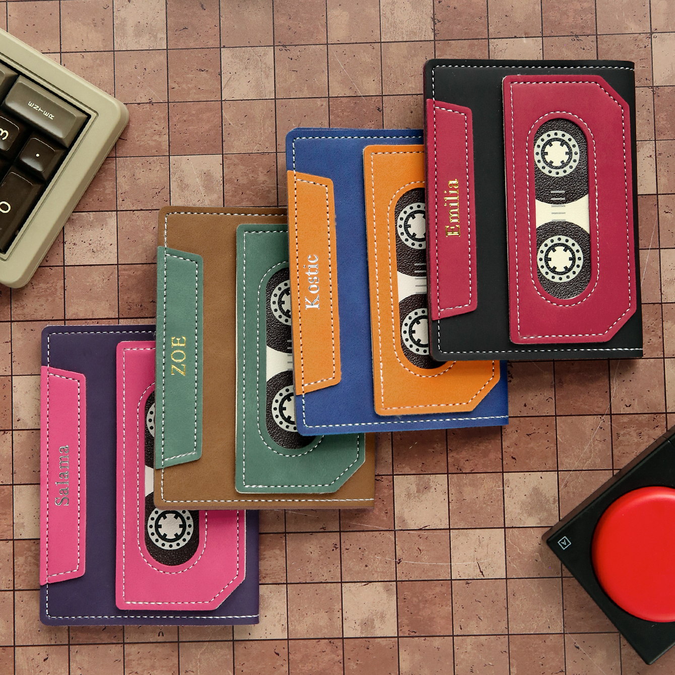 Custom Cassette Tape Passport  - Embroidery Name Designs ulasan dan harga