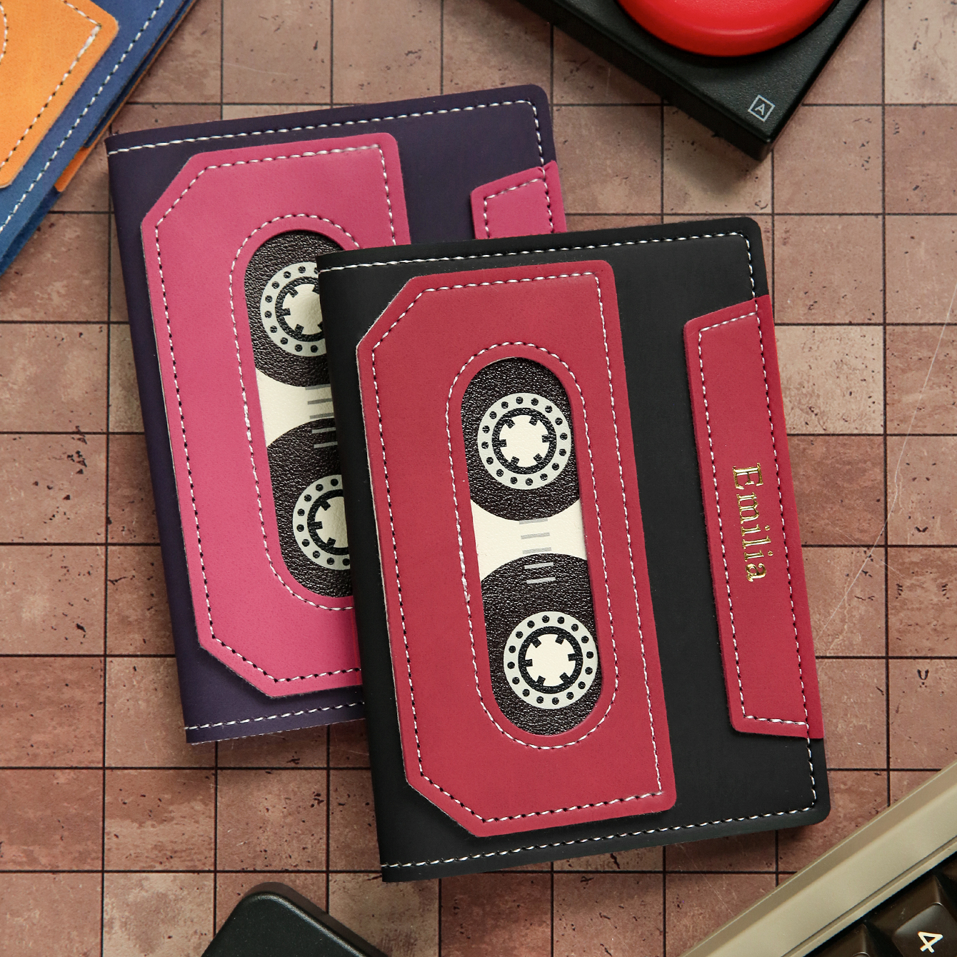 Custom Cassette Tape Passport  - Embroidery Name Designs ulasan dan harga