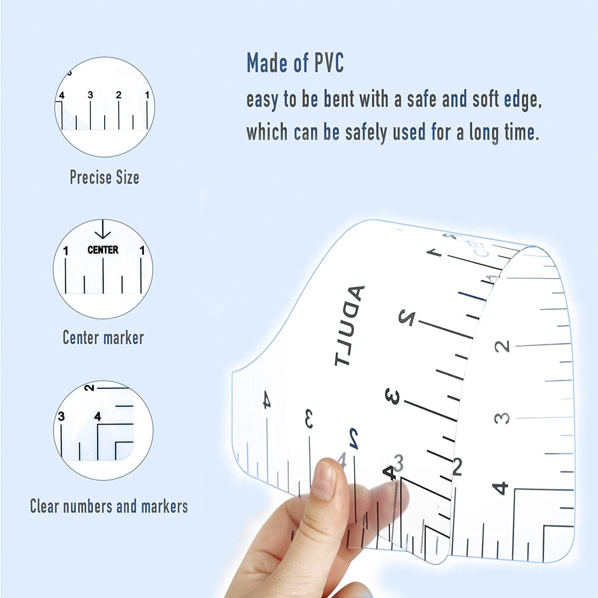 Transparent 4Pcs T-Shirt Ruler - Embroidery Hub ulasan dan harga