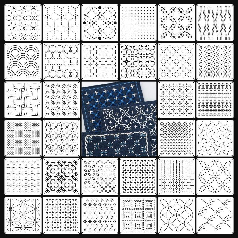 9/32Pcs Sashiko Embroidery Tem - Embroidery Gift ulasan dan harga