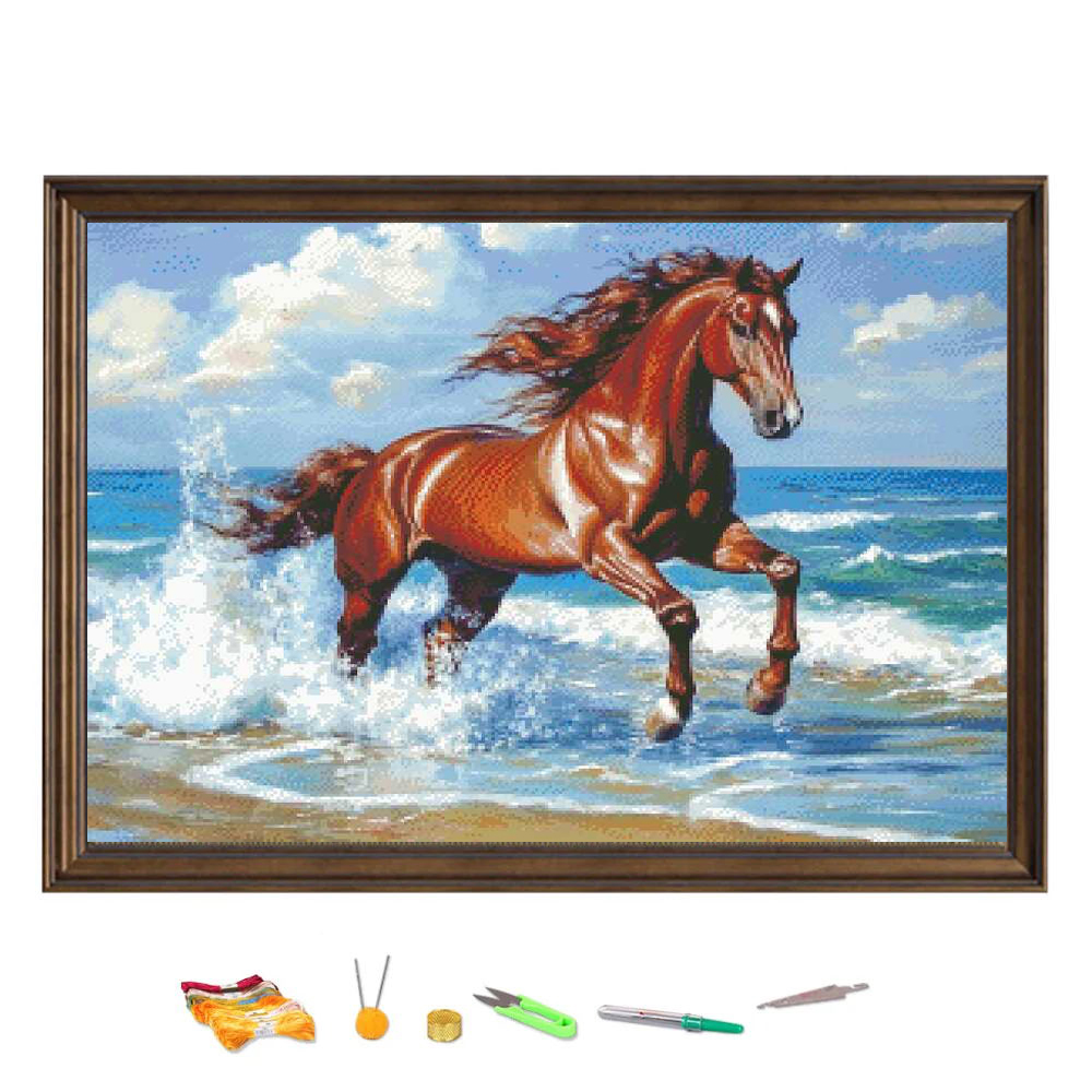 Cross Stitch Embroidery Kit Ho - Embroidery Running Stitch ulasan dan harga