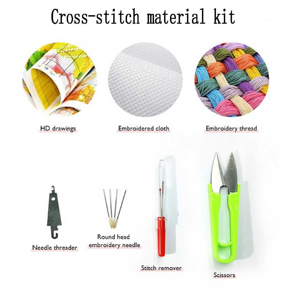 Cross Stitch Embroidery Kit Ho - Embroidery Running Stitch ulasan dan harga