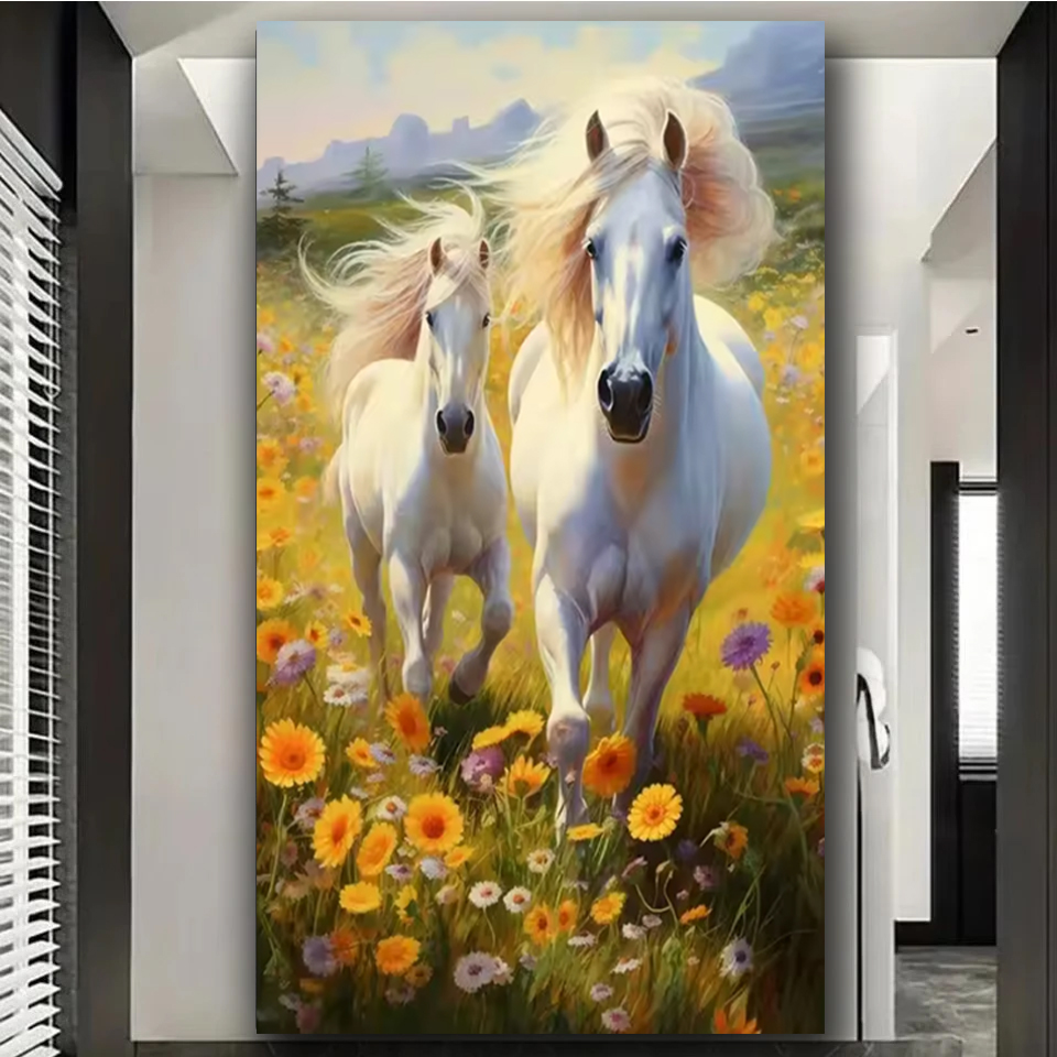 Grassland Running Horses DIY L - Embroidery Running Stitch ulasan dan harga