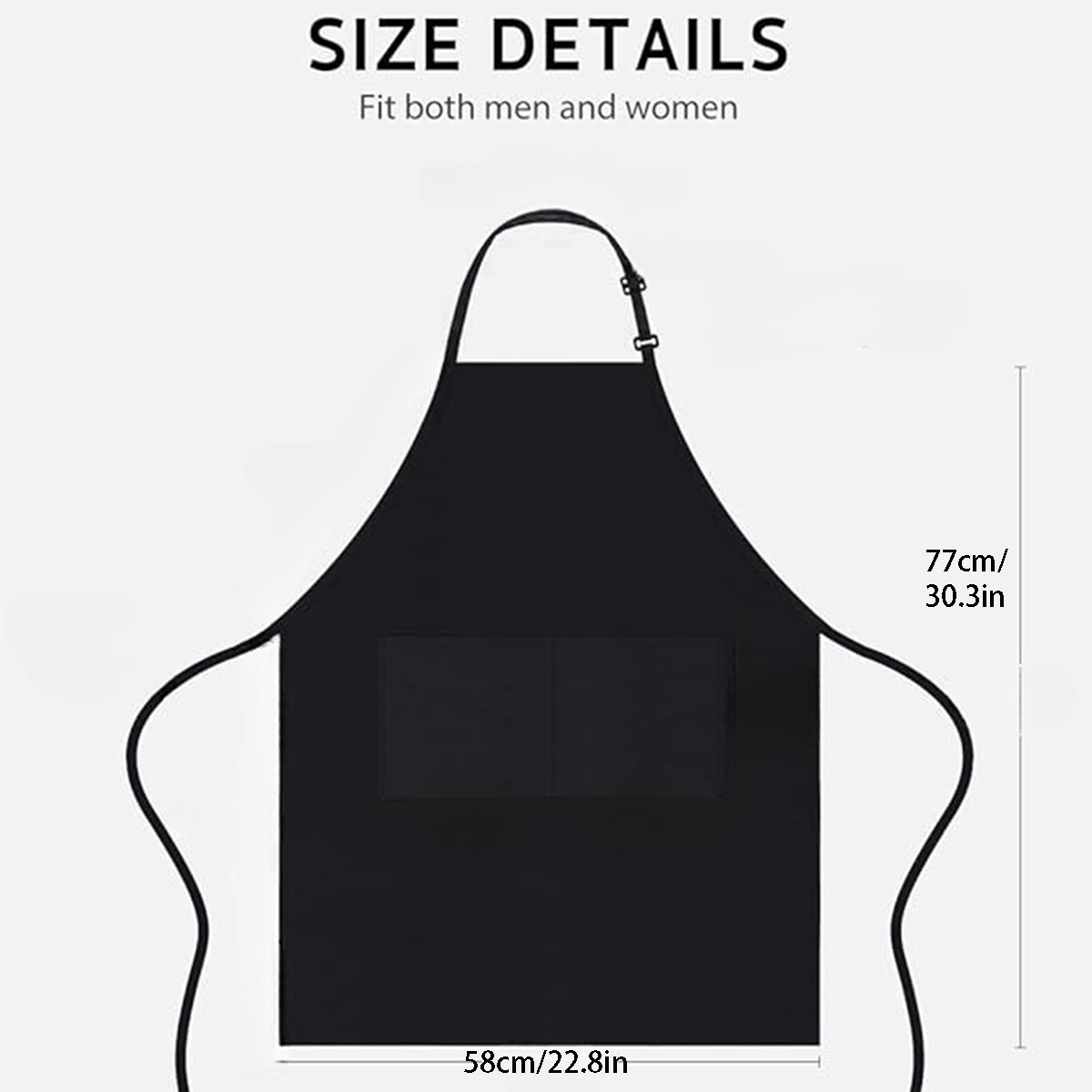 2-piece set; Simple solid colo - Embroidery Apron ulasan dan harga