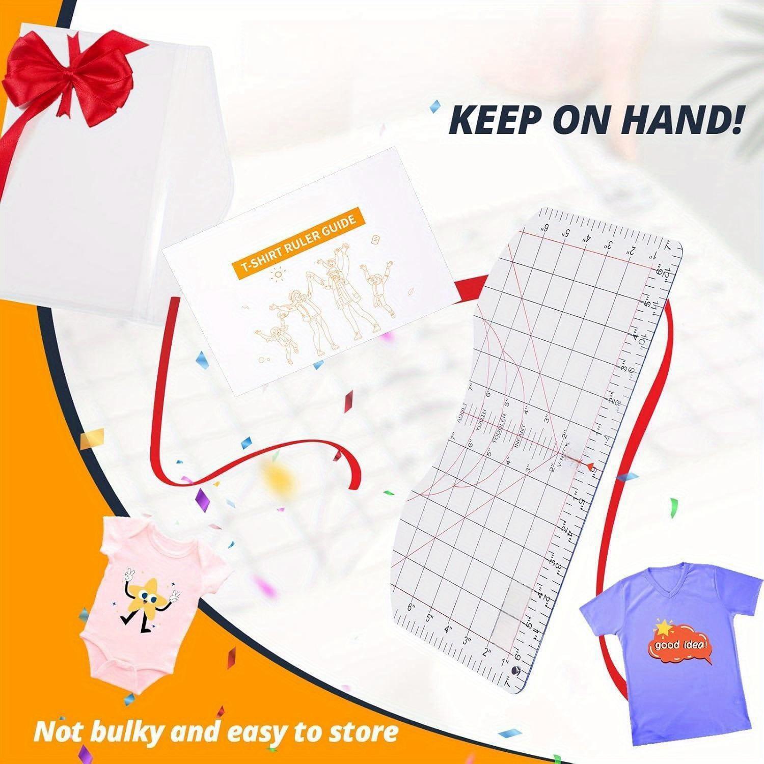 Tshirt Ruler Guide for Vinyl A - Embroidery Hub ulasan dan harga
