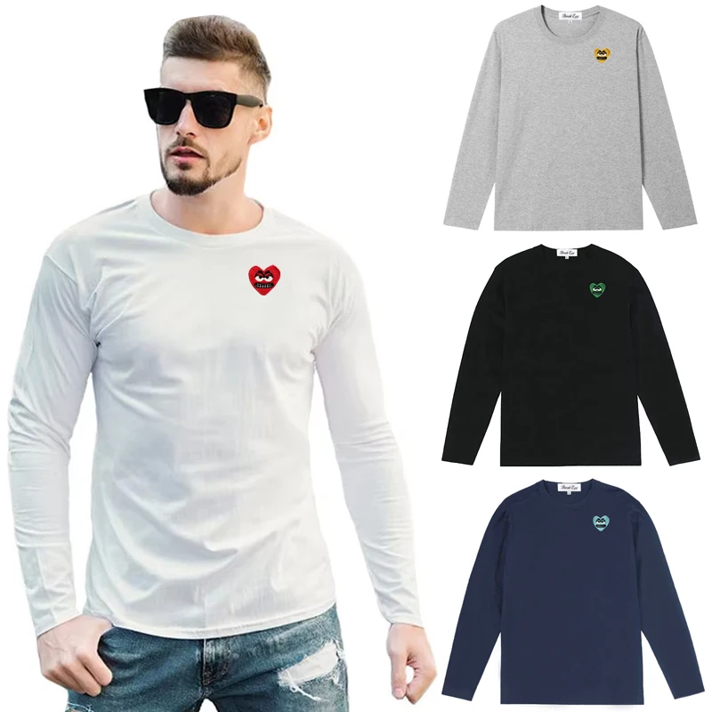 Break Egg Men Long-sleeved T-s - Embroidery Egg ulasan dan harga