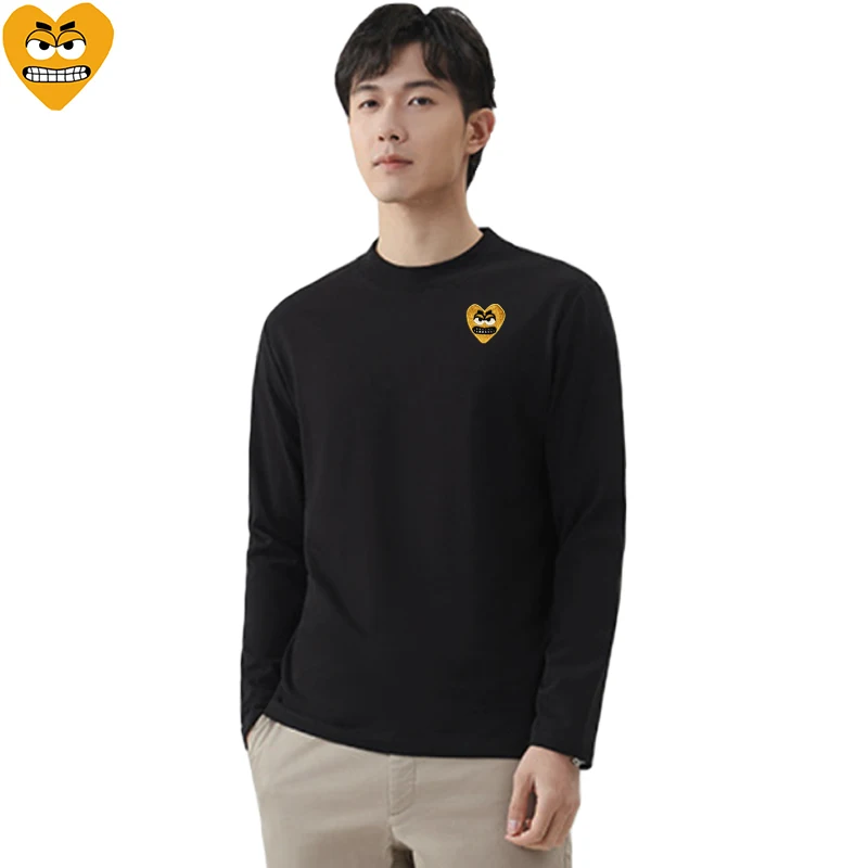 Break Egg Men Long-sleeved T-s - Embroidery Egg ulasan dan harga