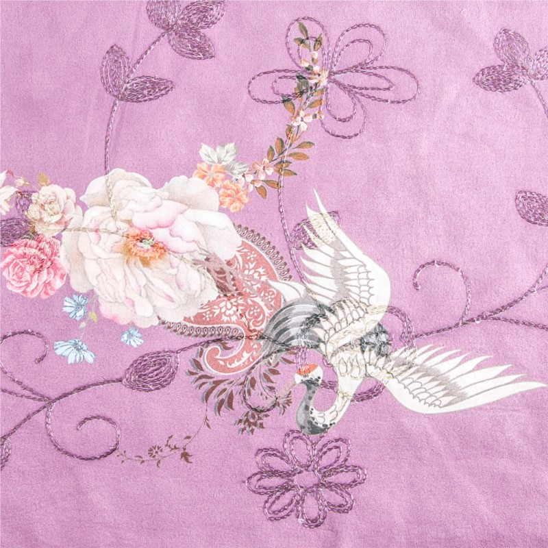 pearl embroidery velvet printe - Velvet Fabric Embroidery ulasan dan harga