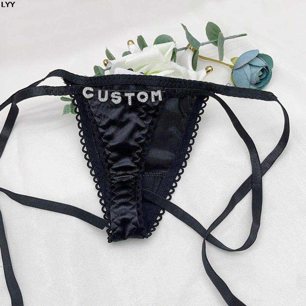Custom Name Thongs Triangle Br - Embroidery Names ulasan dan harga