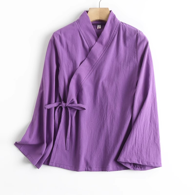 New Chinese Style Reformed Pur - Linen Fabric Natural ulasan dan harga