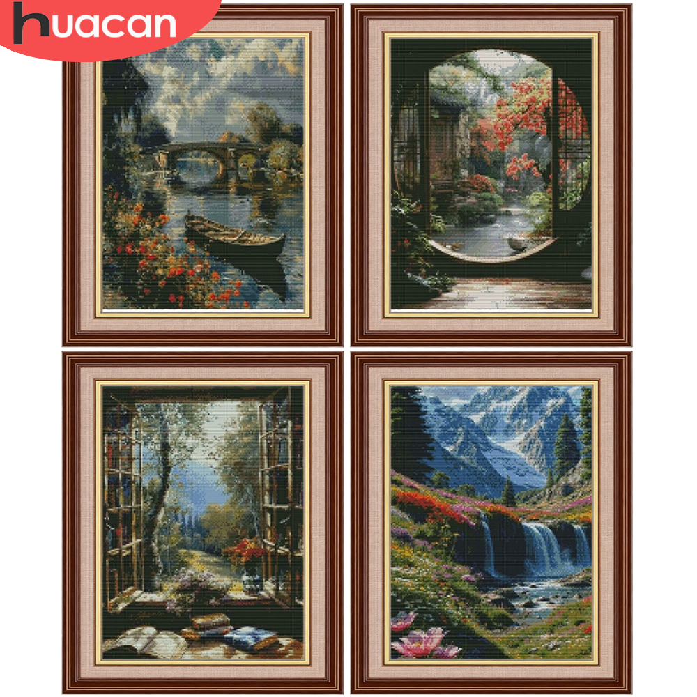 HUACAN 11CT Cross Embroidery S - Embroidery Guide Paper ulasan dan harga