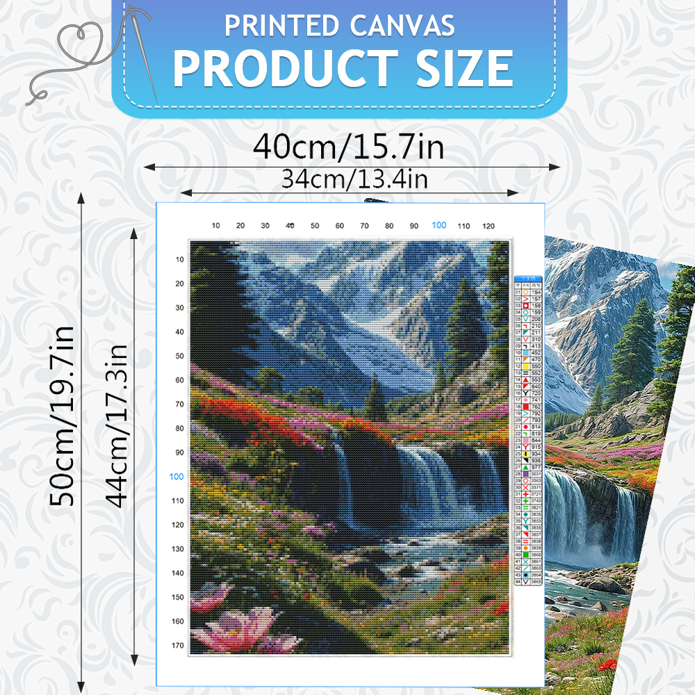 HUACAN 11CT Cross Embroidery S - Embroidery Guide Paper ulasan dan harga