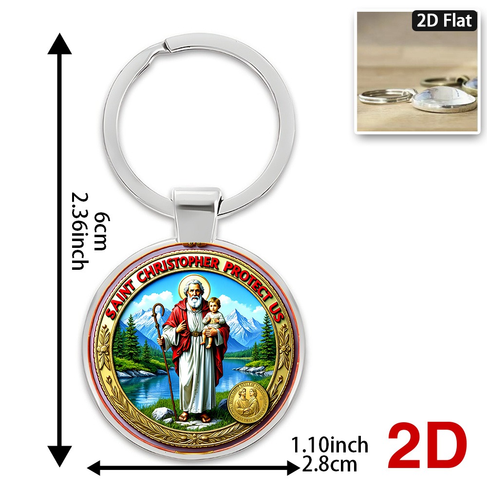 6/12/20 Sets 2D Round St.Chris - Embroidery Xmas Cards ulasan dan harga