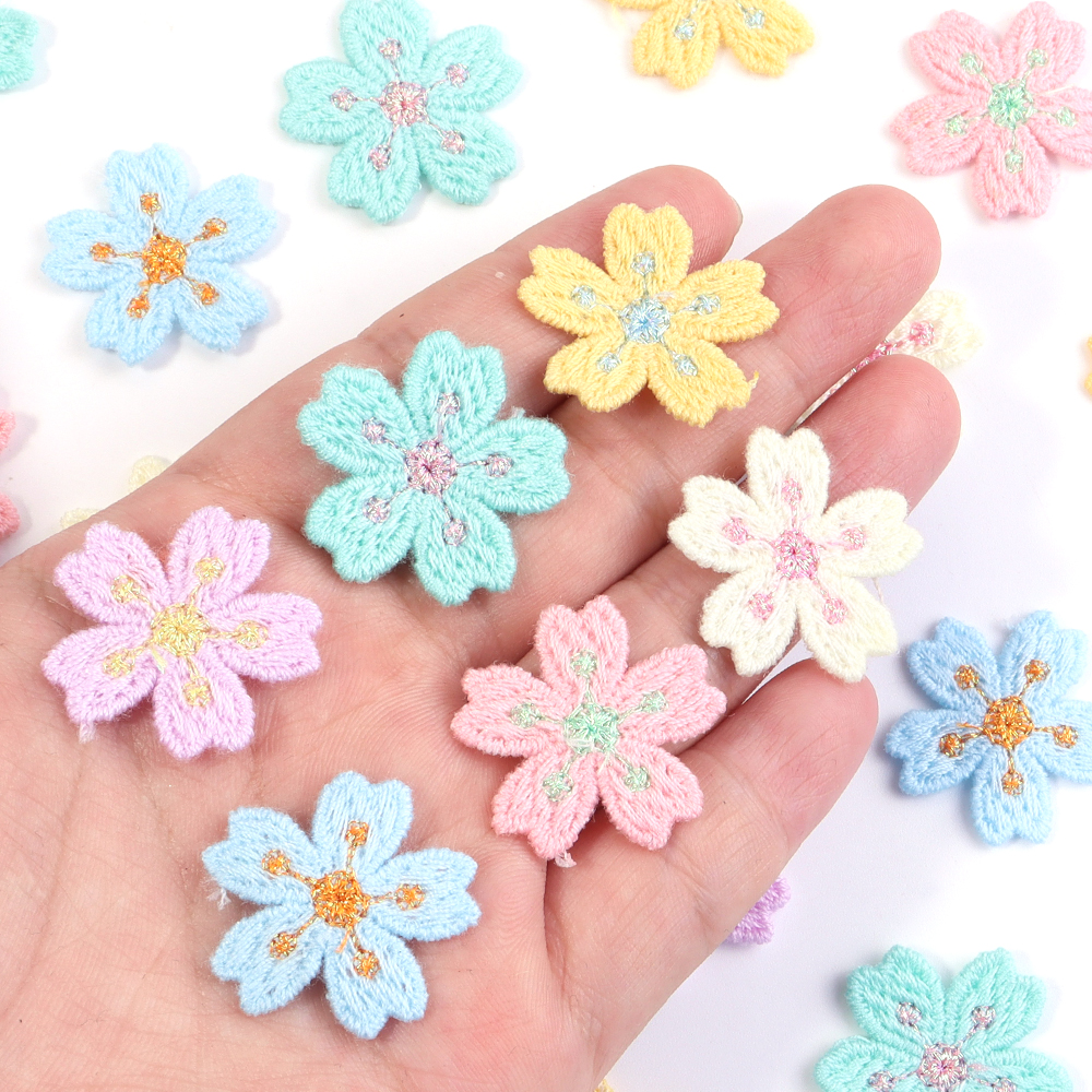 20pcs/lot Colorful 2.4cm Embro - Embroidery Cloth ulasan dan harga