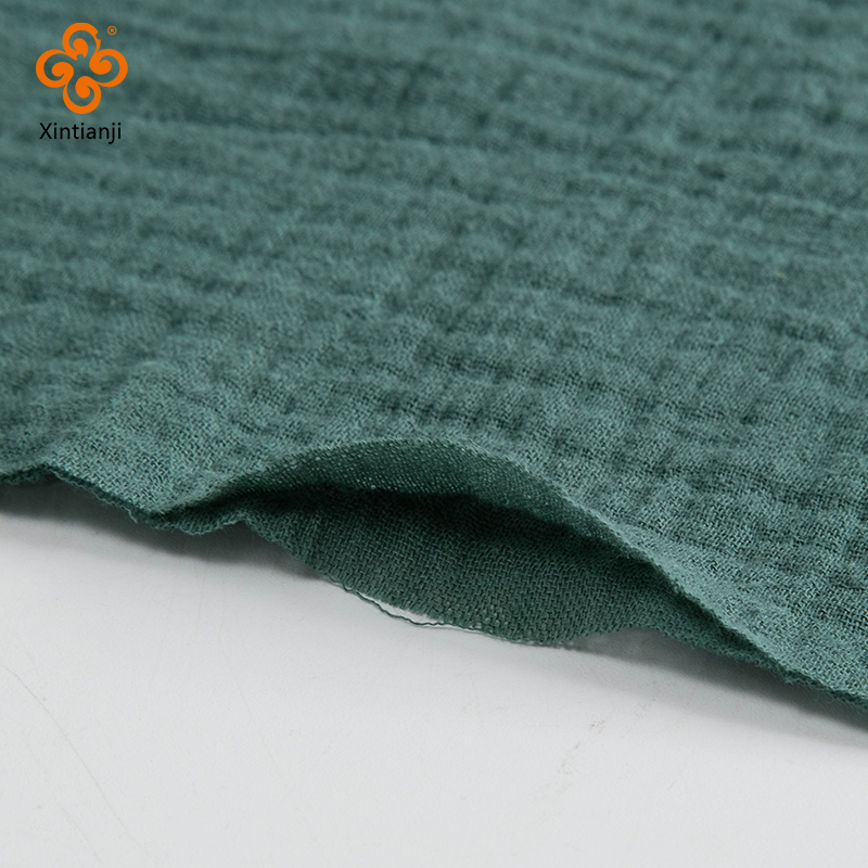Double Layer Gauze Fabric 100% - Linen Fabric Natural ulasan dan harga