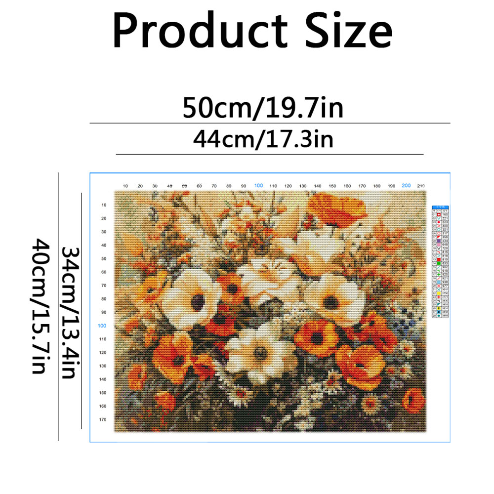 11CT Cross Embroidery Kits Pop - Embroidery Guide Paper ulasan dan harga