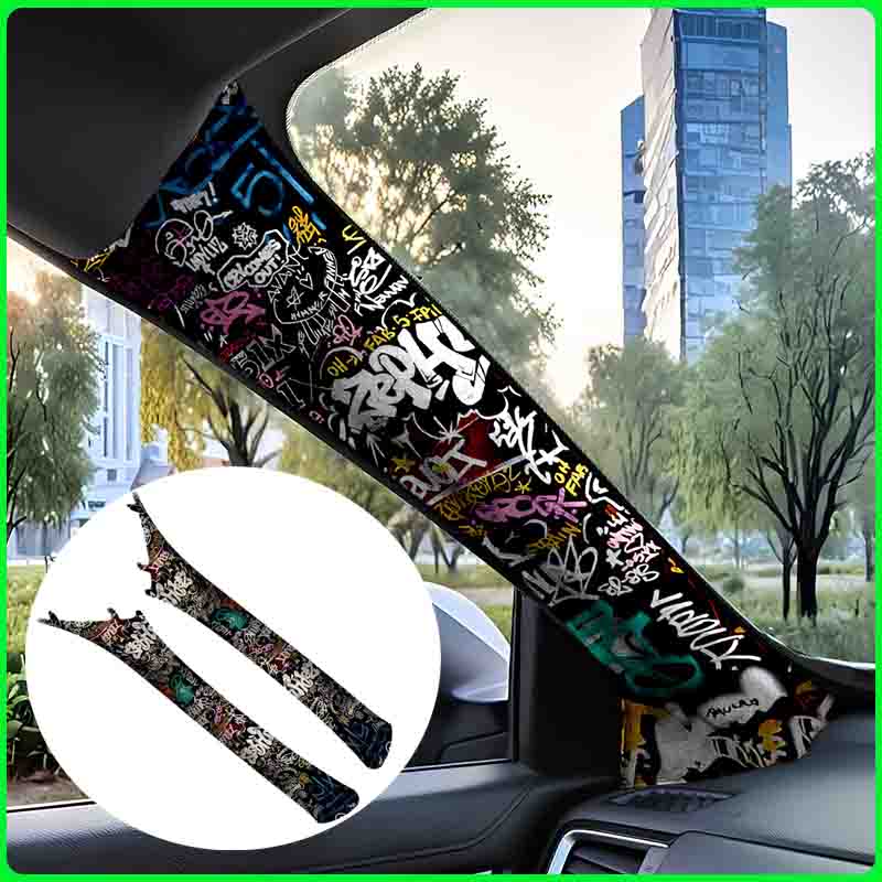 Graffiti Pattern Car Interior  - Embroidery Hub ulasan dan harga