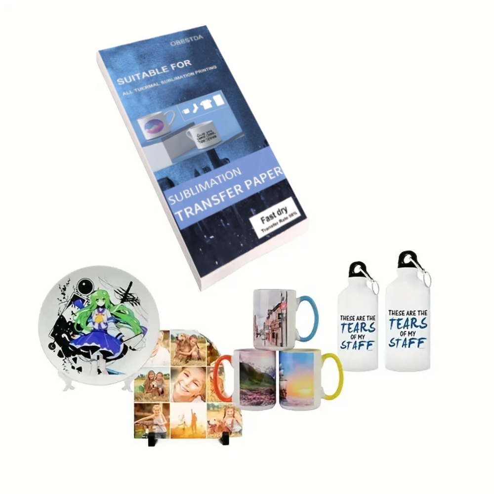 100 Sheets Sublimation Heat Tr - Transfer Paper Carbon ulasan dan harga