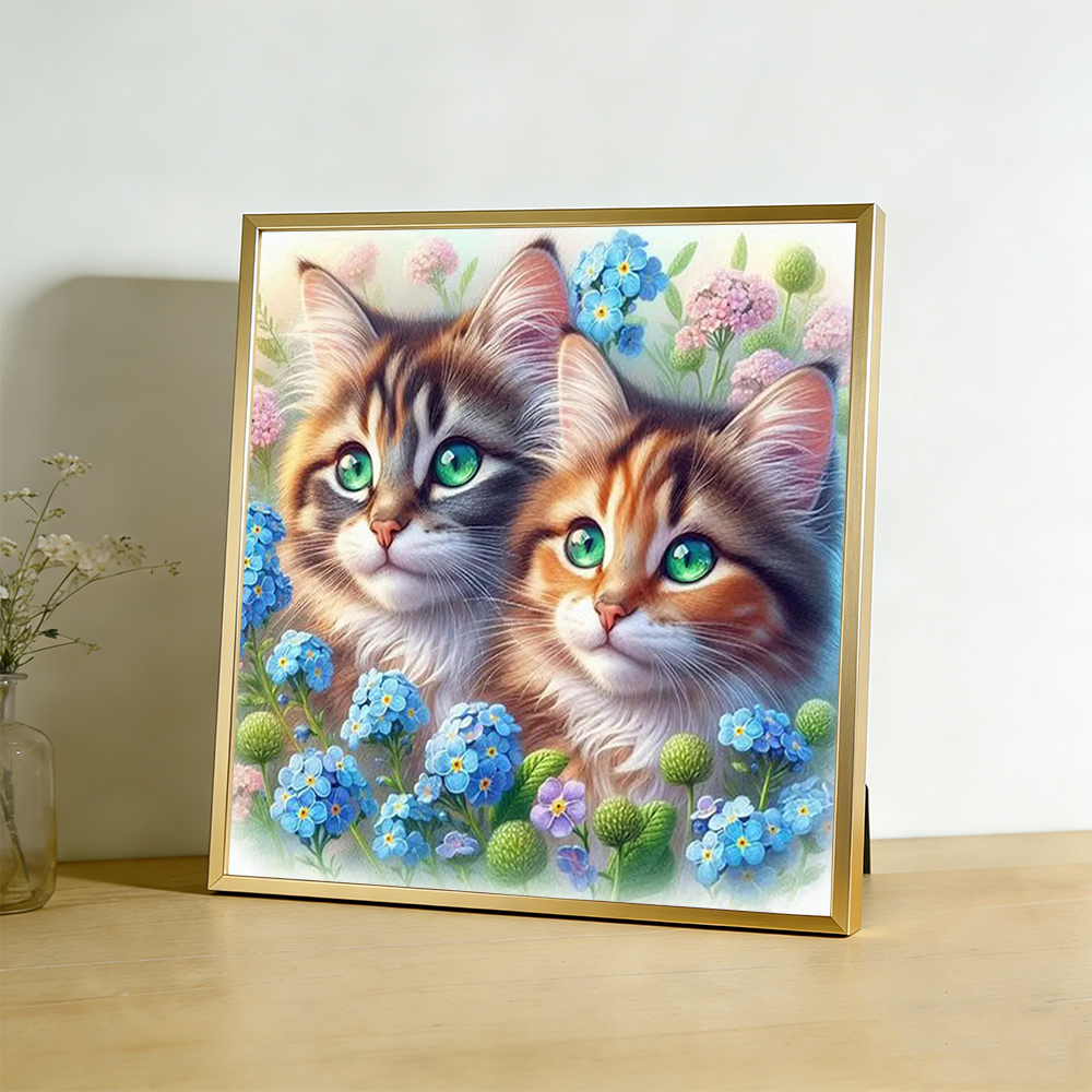 Cross Stitch Kit Cat Animal Gu - Embroidery Guide Paper ulasan dan harga